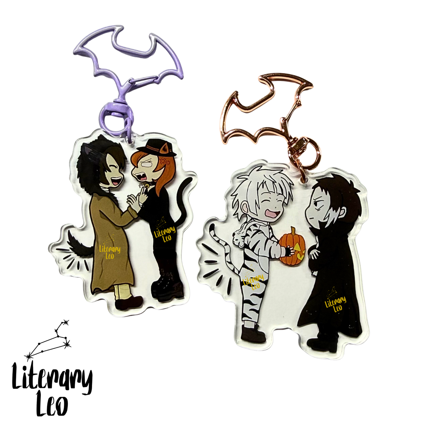 Spooky SKK (Dazai & Chuuya) Keychain (Double Sided)