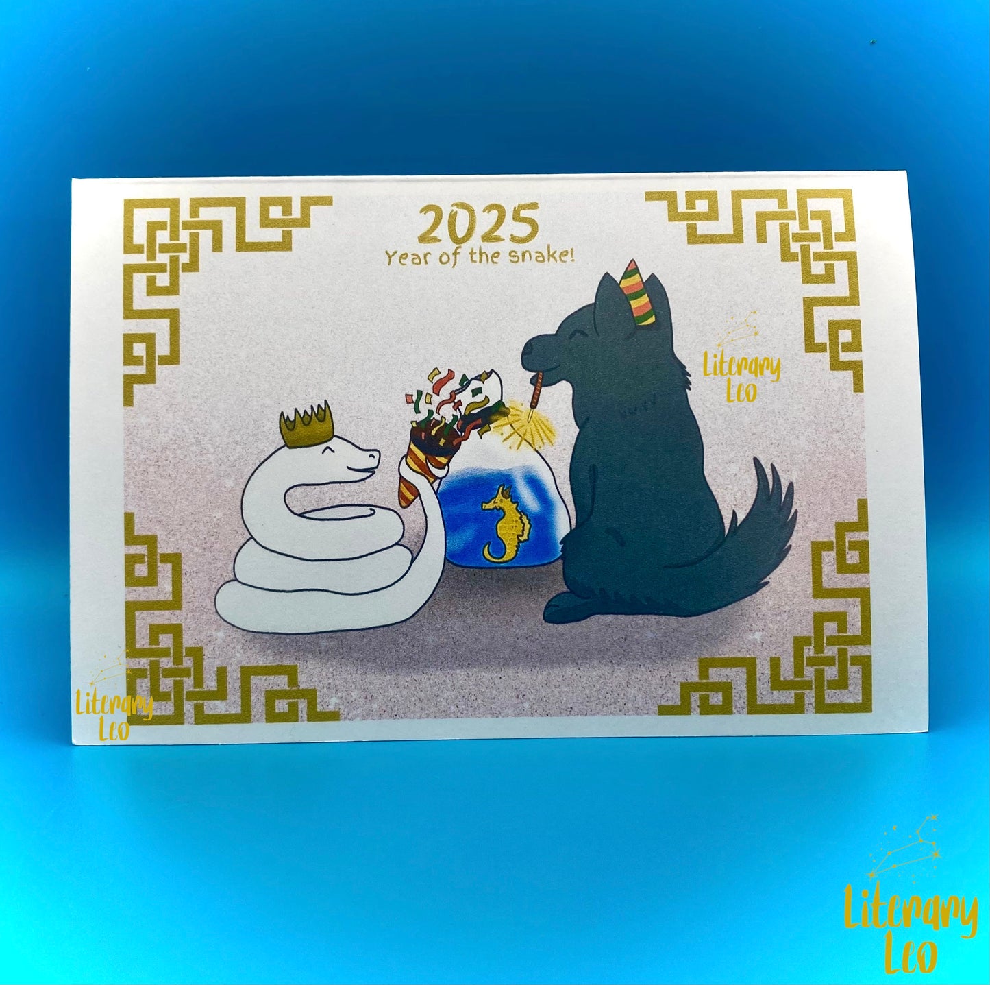 Year of the Snake Greeting Card