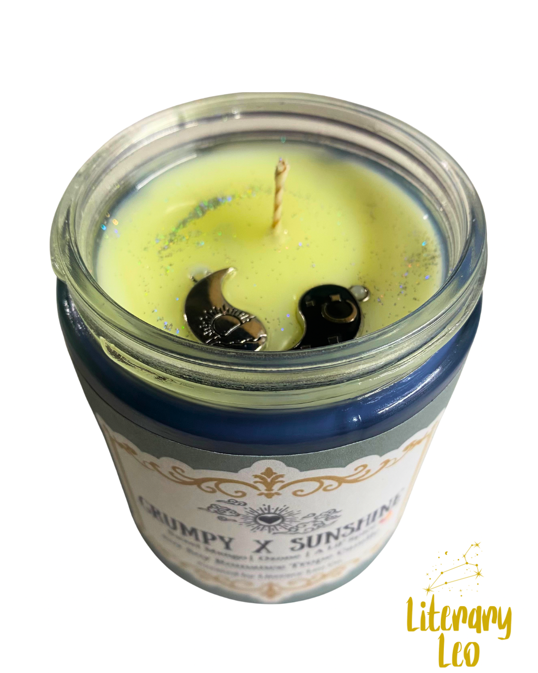 Grumpy X Sunshine Romance Book Trope Candle (8oz Soy) | Bookish Candle | Secret Santa Gift
