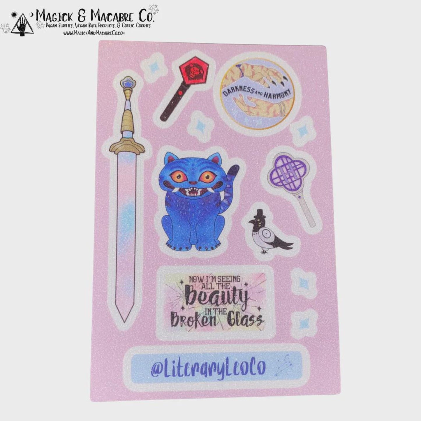 Demon Pop Star Sticker Sheet (Original Designs)