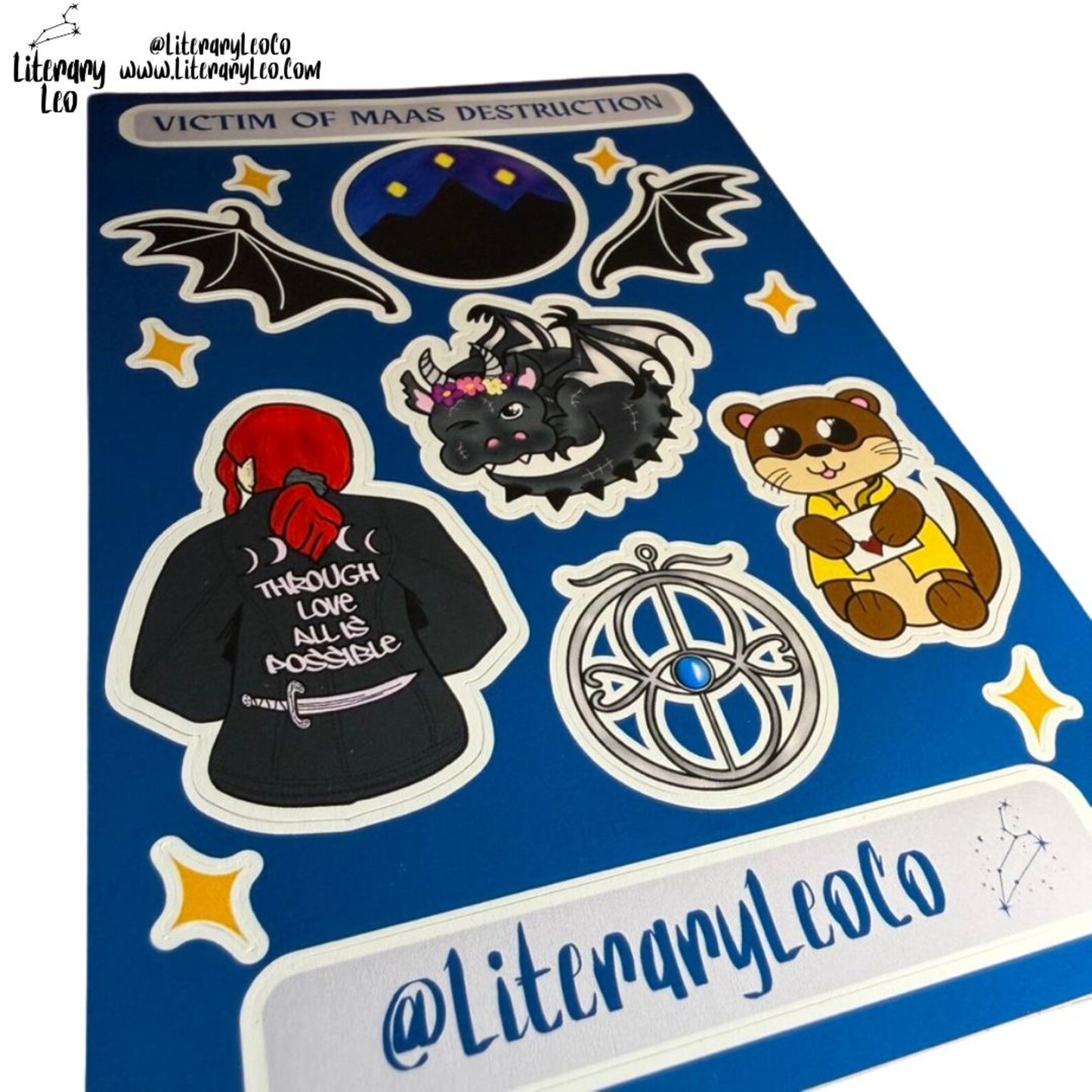 Maas Destruction Sticker Sheet | Bookish Stickers | Romantasy | Booktok | Bookstagram | SJM | Shadow Daddy | Kindle Sticker Sheet