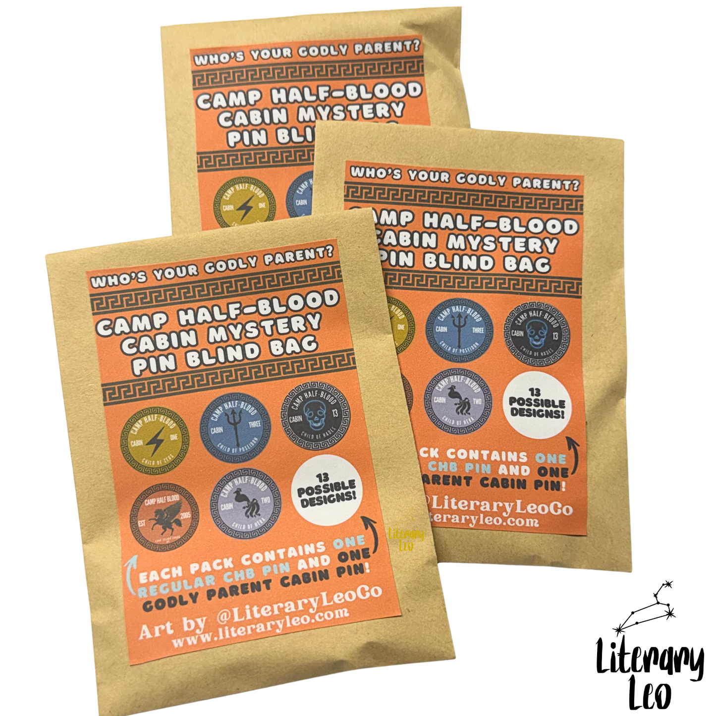 Who's Your Godly Parent? CHB Blind Bag Buttons | Demi-Gods / Greek Gods