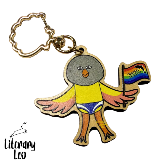 Free! Bird Wooden Keychain