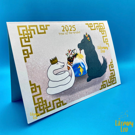 Year of the Snake Greeting Card