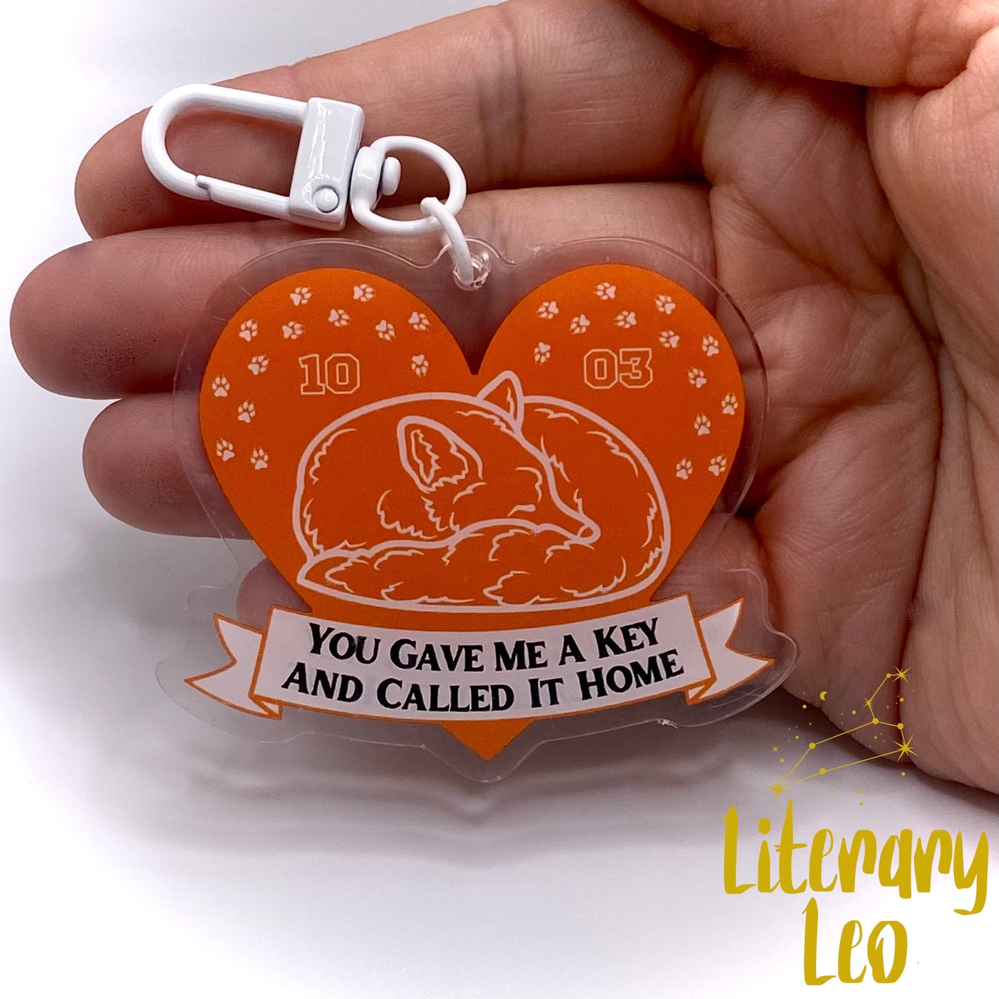 Andriel Sleeping Fox Keychain (NOW DOUBLE SIDED) | AFTG