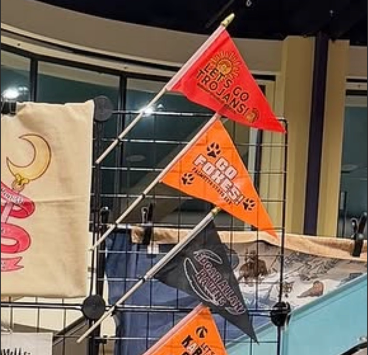 AFTG Team Pennat Flag (Pick Your Team!) | Palmetto Foxes | Edgar Allan Ravens | Trojans | AFTG Cosplay Prop