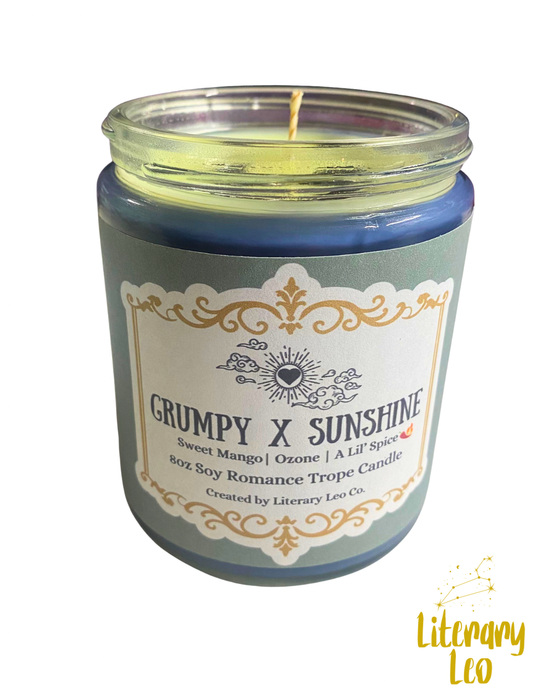 Grumpy X Sunshine Romance Book Trope Candle (8oz Soy) | Bookish Candle | Secret Santa Gift