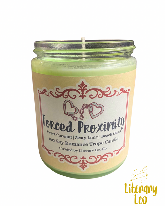Forced Proximity Romance Book Trope Candle (8oz Soy) | Bookish Candle | Secret Santa Gift