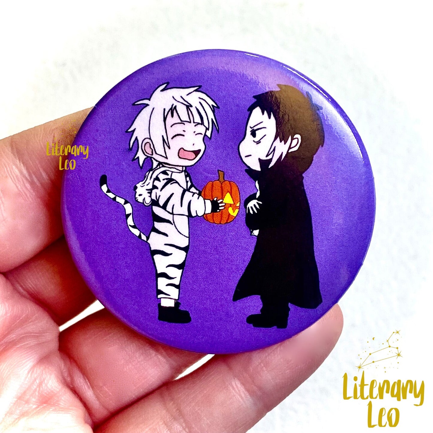 Spooky SSKK (Atsushi & Akutagawa) Large Pin (2.25")