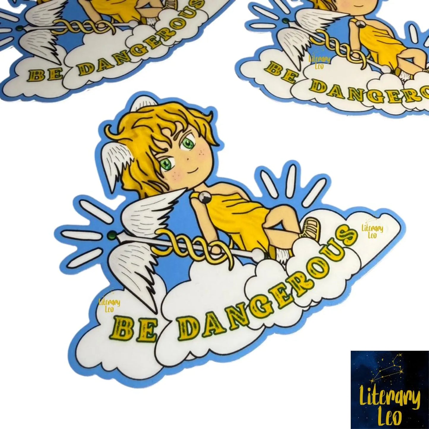 Be Dangerous Hermes Sticker | Greek God | Musical Theatre | Theater Kid | Hellenistic Pagan | Epic!